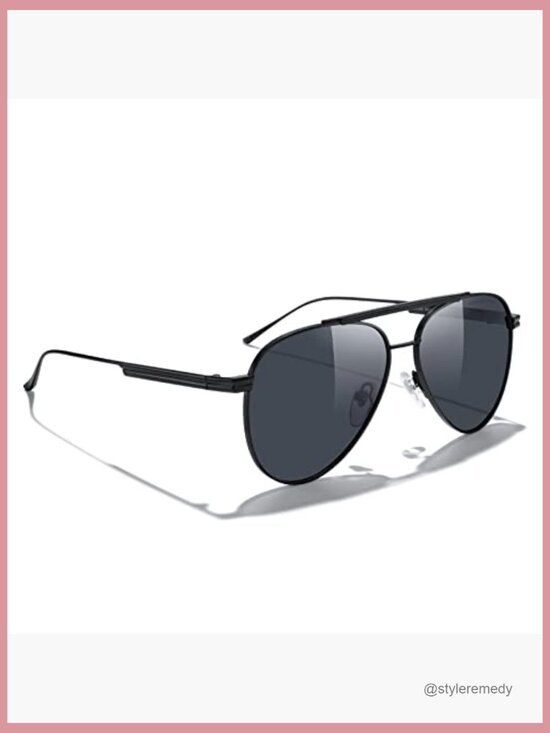 Metal Frame Polarized Sunglasses UV400 Protection Driving Shades